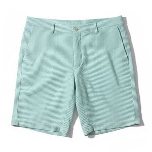 Vineyard Vines Seersucker Shorts Classic Fit Cotton Preppy Green White Size 34